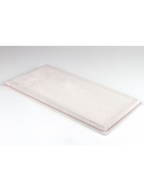 Display Case With Alcantara Base In White And White Stitching 1/18 BBR BBR Models - 2