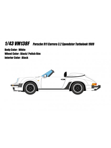 copy of Porsche 911 Carrera 3.2 Speedster Turbolook 1989 1/43 Make-Up Vision Make Up - 11