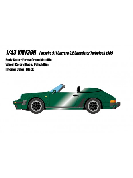copy of Porsche 911 Carrera 3.2 Speedster Turbolook 1989 1/43 Make-Up Vision Make Up - 12