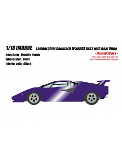 Lamborghini Countach LP5000S 1982 (Lila) 1/18 Make-Up IDEA Make Up - 1