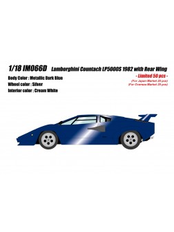 Lamborghini Countach LP5000S 1982 (Blue) 1/18 Make-Up IDEA Make Up - 1