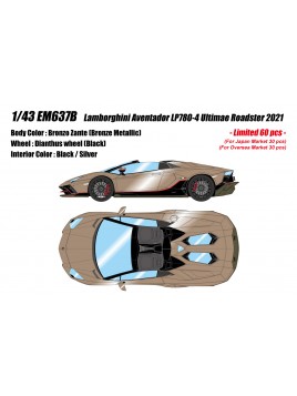 Lamborghini Aventador LP780-4 Ultimae Roadster (Bronzo Zante) 1/43 Make Up Eidolon Make Up - 1