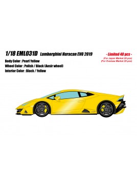 Lamborghini Huracan EVO (Jaune) 1/18 Make-Up Eidolon Make Up - 1