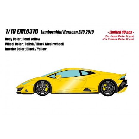 Lamborghini Huracan EVO (Yellow) 1/18 Make-Up Eidolon Make Up - 1