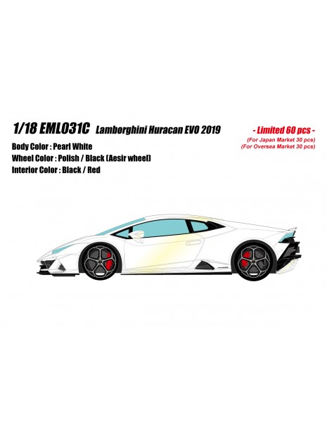 Lamborghini Huracan EVO (Blanc) 1/18 Make-Up Eidolon Make Up - 1
