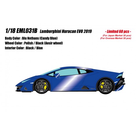 Lamborghini Huracan EVO (Blu Nethuns) 1/18 Make-Up Eidolon Make Up - 1