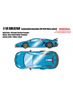 Lamborghini Aventador SVJ (Blu aegir) 1/18 Make-Up Eidolon Make Up - 1