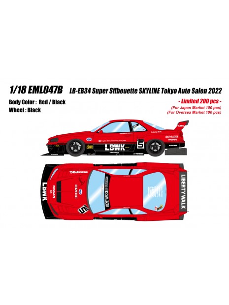 Nissan LB-ER34 Super Silhouette Skyline Tokyo Auto Salon 2022 1/18 Make Up Eidolon Make Up - 10