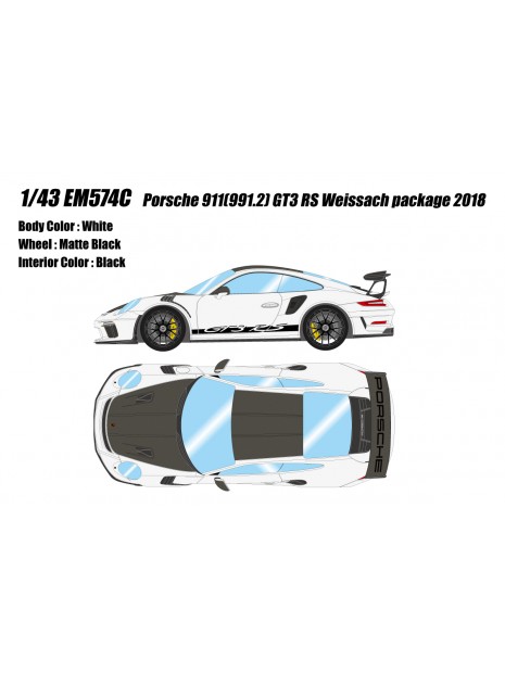 Porsche 911 (991.2) GT3 RS Weissach Package 1/43 Make-Up Eidolon Make Up - 12