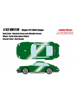 Porsche Singer 911 (964) Coupe (Green) 1/43 Make-Up Vision Make Up - 1
