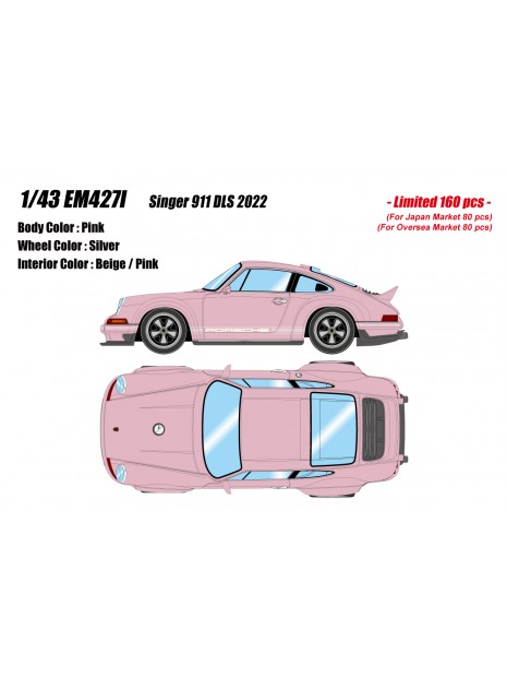 Porsche Singer 911 DLS (Pink) 1/43 Make-Up Eidolon Make Up - 9