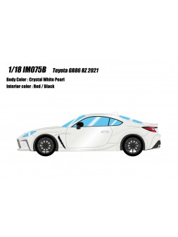 Toyota GR86 (RZ) 2021 (Crystal White Silica) 1/18 Make Up IDEA Make Up - 1