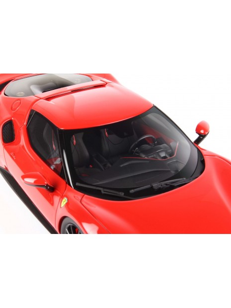 Voiture Miniature de Collection BBR 1-18 - FERRARI 296 GTB - Rosso Corsa  322 - P18210A - Resin - Voiture - Achat & prix