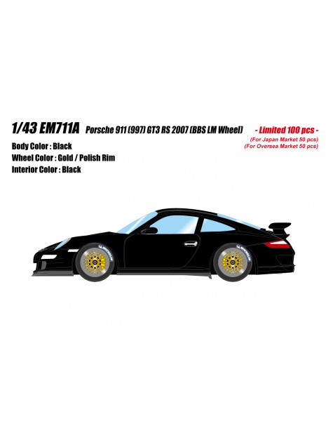 Porsche 911 (997) GT3 RS (Black) 1/43 Make-Up Eidolon Make Up - 11