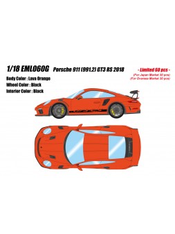 Porsche 911 (991.2) GT3 RS (Orange) 1/18 Make-Up Eidolon Make Up - 1