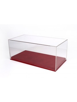 Vitrine plexiglas avec socle en cuir rouge 1/18 BBR BBR Models - 1