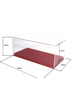 Vitrine plexiglas avec socle en cuir rouge 1/18 BBR BBR Models - 2