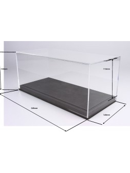 Plexiglasvitrine mit grauem Ledersockel 1/18 BBR BBR Models - 2