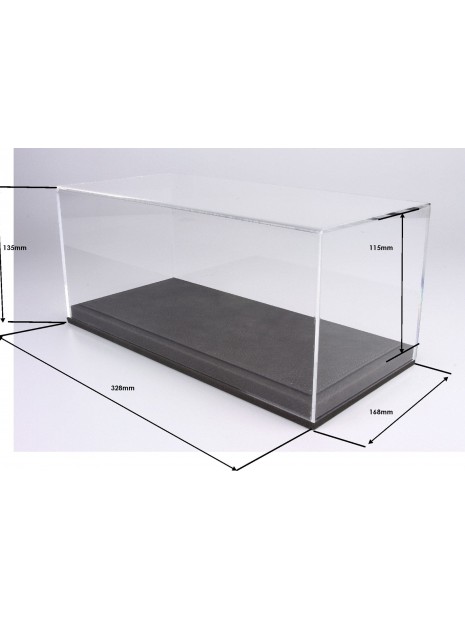 Vitrine plexiglas avec socle en cuir gris 1/18 BBR BBR Models - 2
