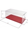 Vitrine plexiglas avec socle en alcantara rouge 1/18 BBR BBR Models - 3