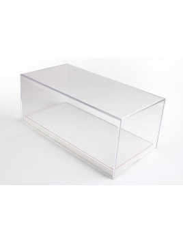 Plexiglasvitrine mit hellbeigem Alcantarasockel 1/18 BBR BBR Models - 1