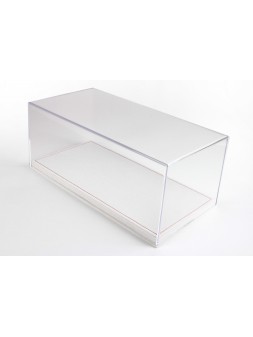 Display Case With Alcantara Base In Light Beige And Red Stitching 1/18 BBR BBR Models - 1