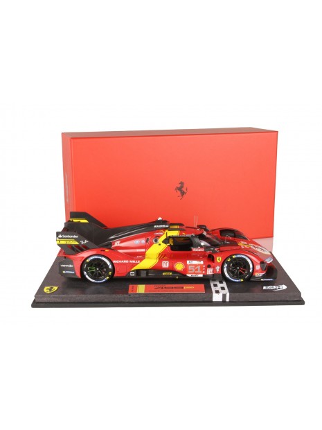 Ferrari 499P No.51 Winner Le Mans 2023 1/18 BBR Looksmart - 8