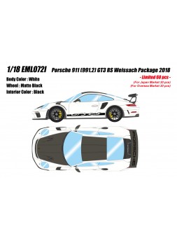 Porsche 911 (991.2) GT3 RS Weissach Package 1/18 Make-Up Eidolon Make Up - 1