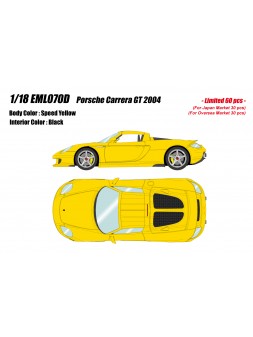 Porsche Carrera GT (Speed Yellow) 1/18 Make-Up Eidolon Make Up - 1