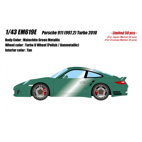 Porsche 911 (997.2) Turbo 2010 (Malachite Green) 1/43 Make-Up Eidolon Make Up - 1