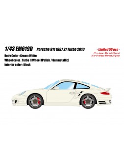 Porsche 911 (997.2) Turbo 2010 (Crèmewit) 1/43 Make-Up Eidolon Make Up - 1