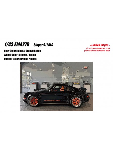 Porsche 911 Singer DLS (Schwarz) 1/43 Make-Up Eidolon Make Up - 1