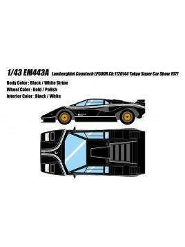 Lamborghini Countach LP500R Tokyo Super Car Show 1977 1/43 Make Up Eidolon Make Up - 1