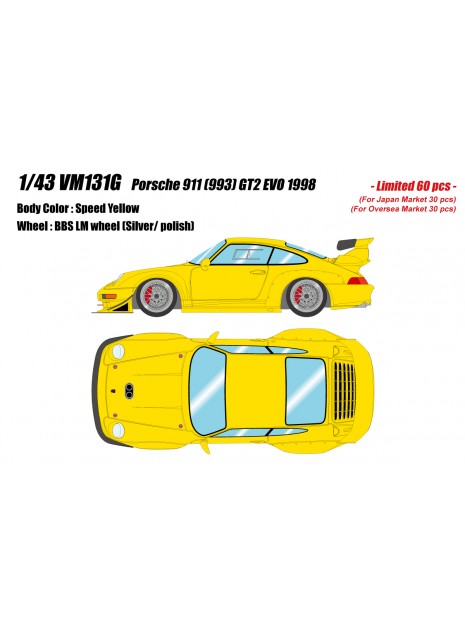 Porsche 911 (993) GT2 EVO 1998 1/43 Make-Up Vision Make Up - 2