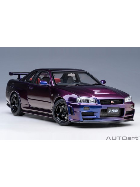 Nissan Skyline GT-R (R34) Z-tune (Middernachtpaars) 1/18 AUTOart AUTOart - 2