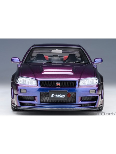 Nissan Skyline GT-R (R34) Z-tune (Middernachtpaars) 1/18 AUTOart AUTOart - 5