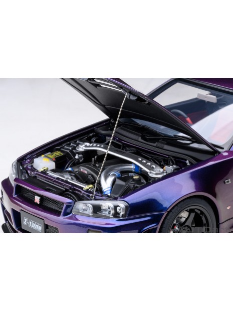 Nissan Skyline GT-R (R34) Z-tune (Middernachtpaars) 1/18 AUTOart AUTOart - 10