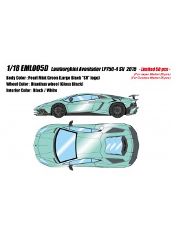 Lamborghini Aventador SV (Mint Green) 1/18 Make-Up Eidolon Make Up - 1