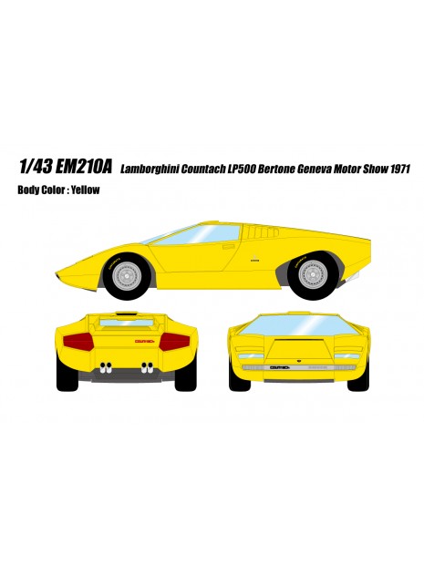 Lamborghini Countach LP500 Bertone Geneva Motor Show 1971 1/43 Make Up Eidolon Make Up - 8