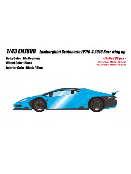 Lamborghini Centenario (Blu Cepheus) 1/43 Make Up Eidolon Make Up - 1