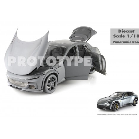 Ferrari Purosangue (Grigio Titanio) 1/18 BBR BBR Models - 1