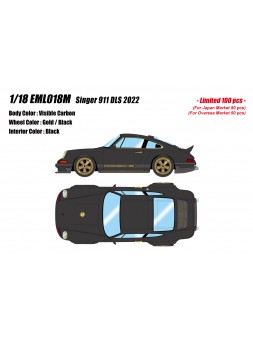 Porsche Singer DLS (Carbon) 1/18 Make-Up Eidolon Make Up - 1