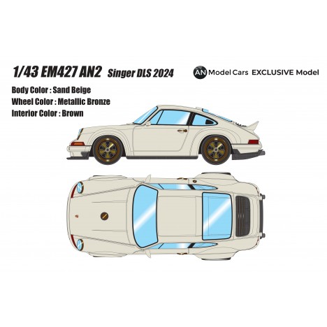 Porsche 911 Singer DLS (Sand Beige) 1/43 Make-Up Eidolon Make Up - 1