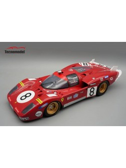 FERRARI - 512S 5.0L V12 LONG TAIL TEAM SPA FERRARI SEFAC N 8 24h LE MANS 1970 1/12 Tecnomodel Tecnomodel - 1