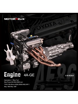Moteur Toyota 4AGE 1/18 Motorhelix Motorhelix - 2