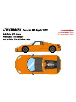Porsche 918 Spyder 2011 (GT3 Orange) 1/18 Make Up Eidolon Make Up - 1