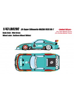 LB-Super Silhouette MAZDA FD3S RX-7 (Mint Green) 1/43 Make Up Eidolon Make Up - 1