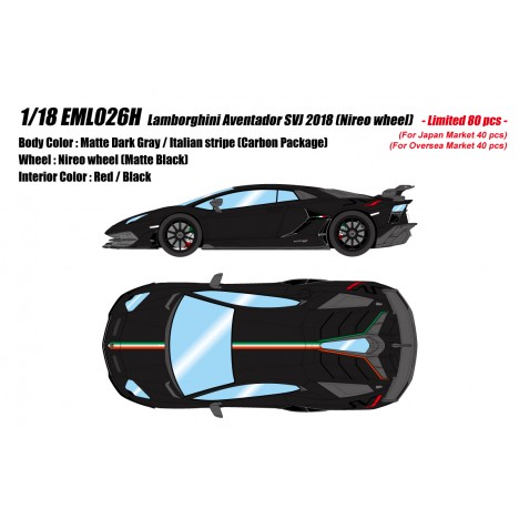 Lamborghini Aventador SVJ 2018 (Nireo wheel) 1/18 Make Up Eidolon Make Up - 1