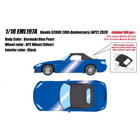 Honda S2000 20th Anniversary (AP2) 2020 1/18 Make Up EIDOLON Make Up - 1