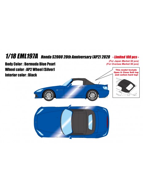 Honda S2000 20th Anniversary (AP2) 2020 1/18 Make Up EIDOLON Make Up - 1